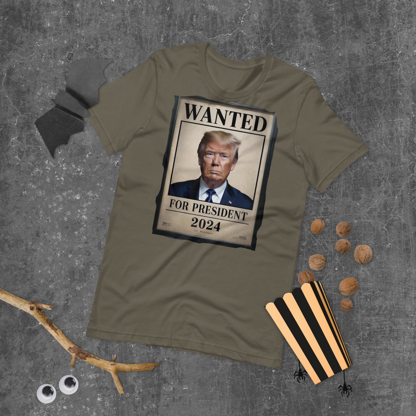 Wanted Donald Trump for President 2024 Unisex T-shirt in select colors