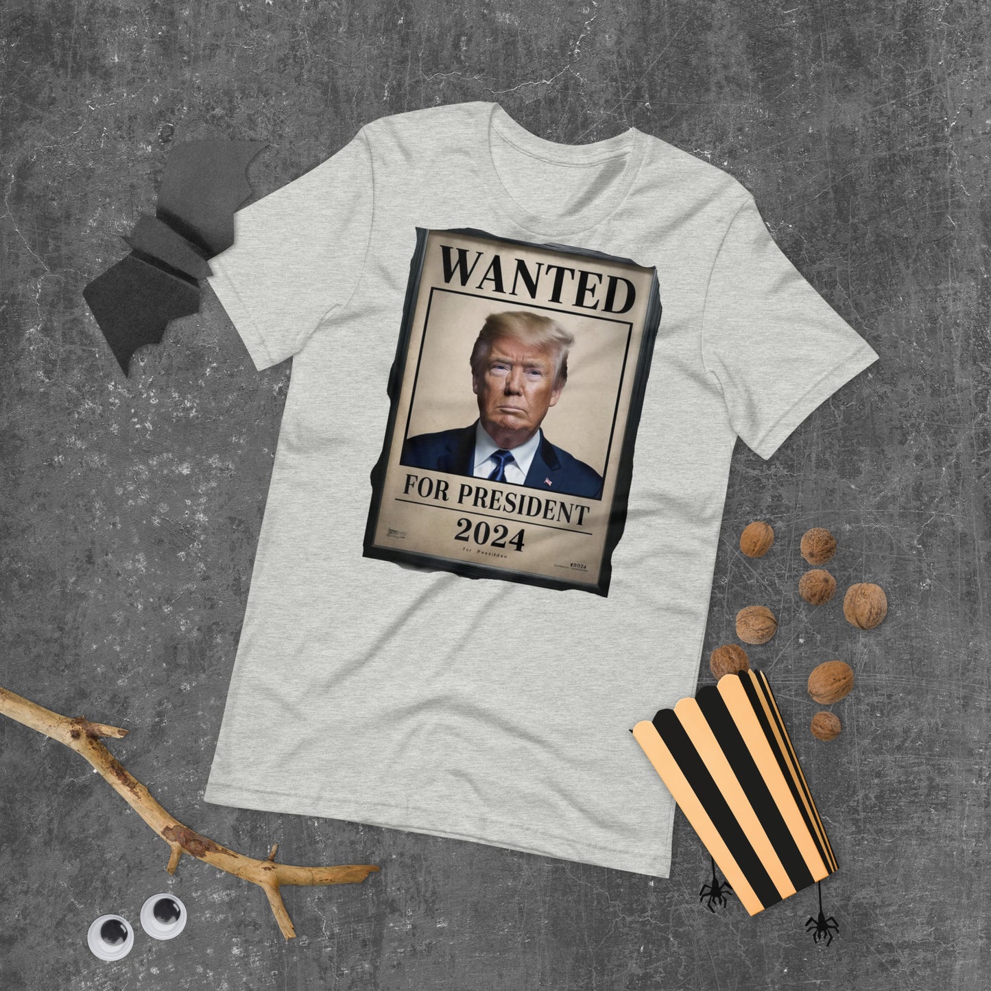 Wanted Donald Trump for President 2024 Unisex T-shirt in select colors